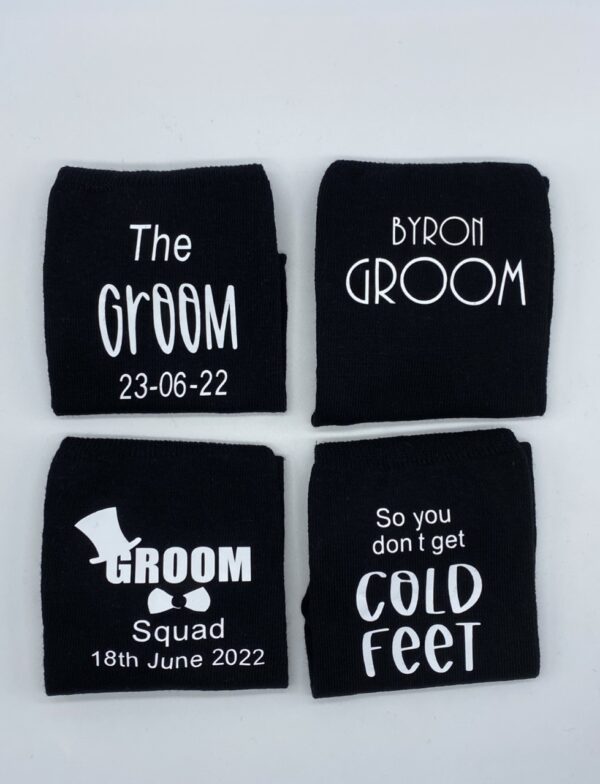 personalized wedding socks for the groom