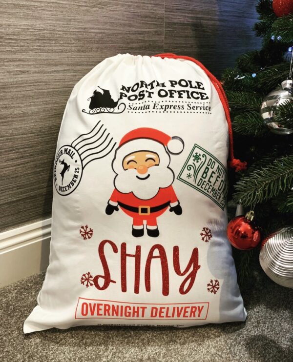 personalized Christmas sack