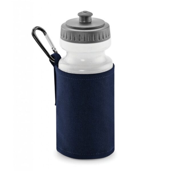 a water bottle in a holder