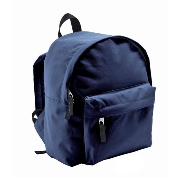 a navy-blue backpack