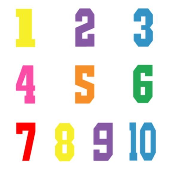 numbers wall stickers