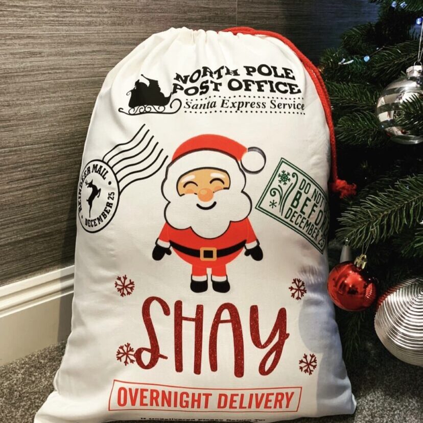 personalized Christmas sack